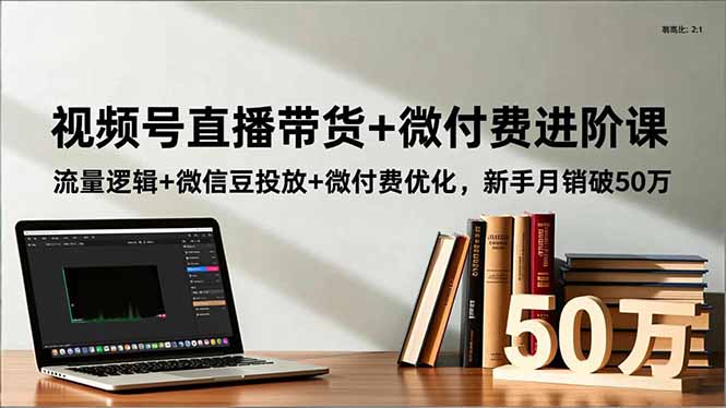 视频号直播带货+微付费进阶课：流量逻辑+微信豆投放+微付费优化，新手月销破50万-知识星球