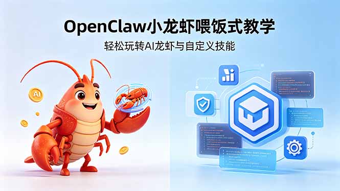 不用懂技术！OpenClaw小龙虾喂饭式教学，轻松玩转AI龙虾与自定义技能-知识星球