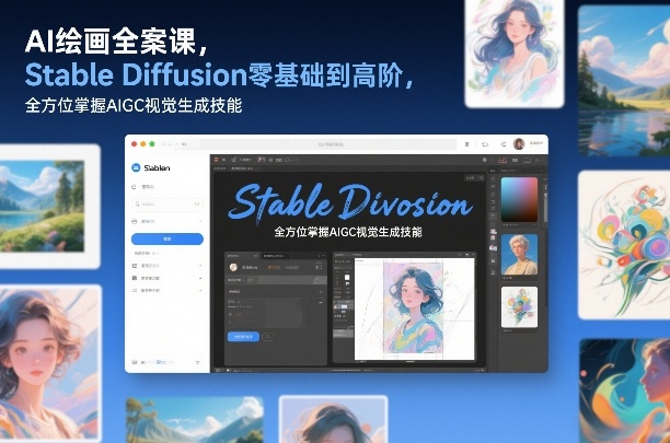 AI绘画全案课，Stable Diffusion零基础到高阶，全方位掌握AIGC视觉生成技能-知识星球