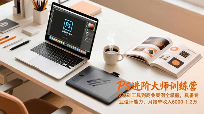 PS进阶大师训练营,从基础工具到商业案例全掌握,具备专业设计能力,月接单收入6000-1.2万-知识星球