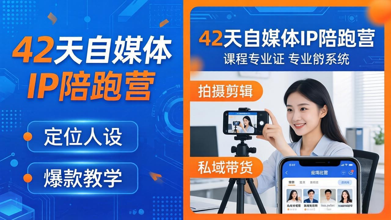 42天自媒体IP陪跑营-26年4月19更新：定位人设爆款全教学，拍摄剪辑私域带货一站式落地-知识星球