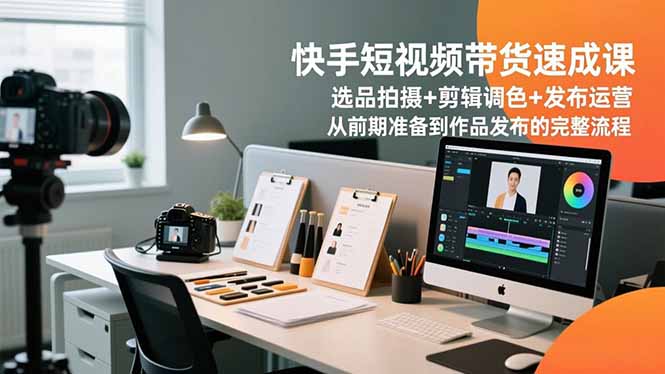 快手短视频带货速成课，选品拍摄+剪辑调色+发布运营，从前期准备到作品发布的完整流程-知识星球