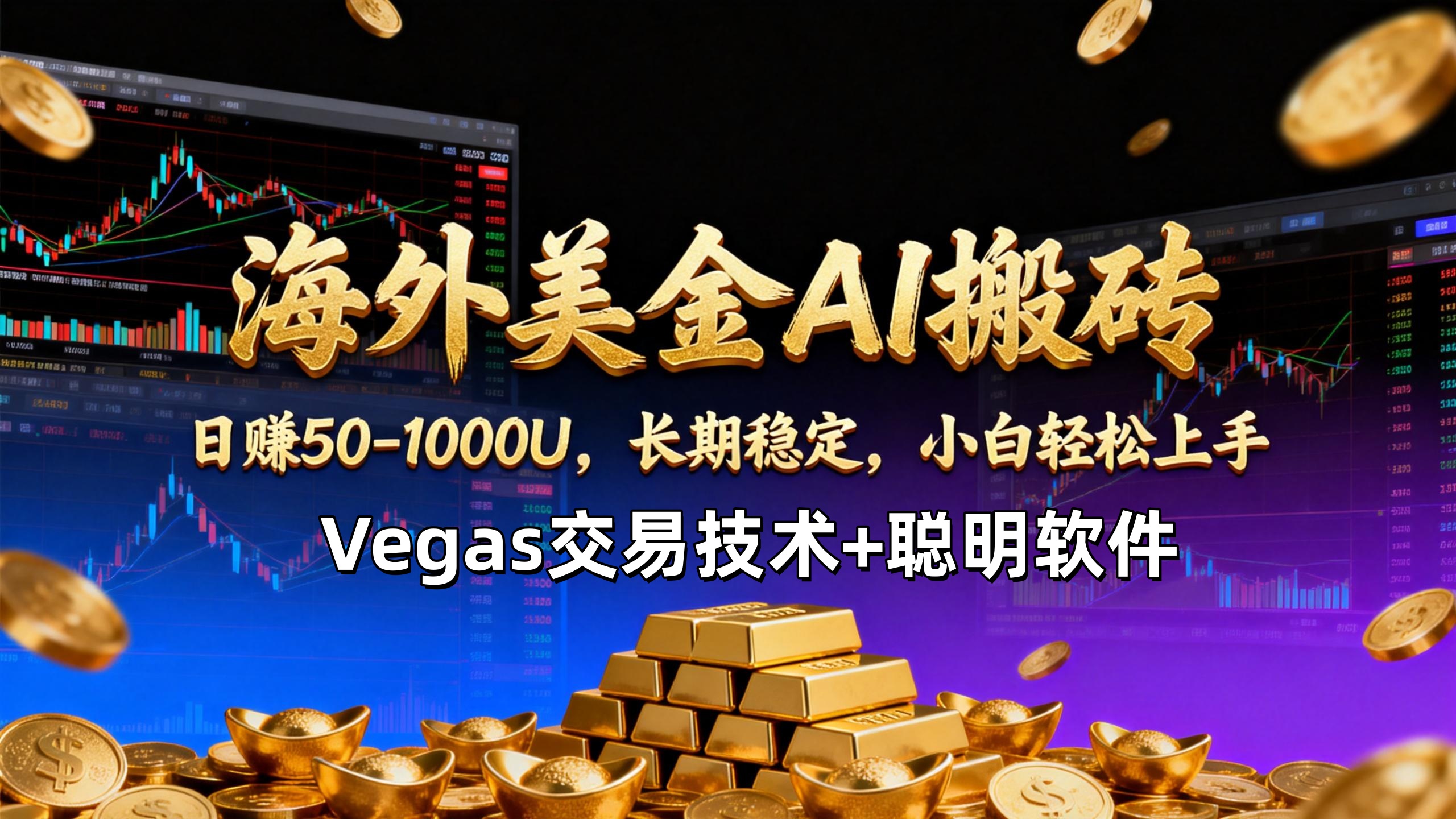 【海外美金AI搬砖】Vegas交易技术+聪明软件，日赚50-1000U，长期稳定，小白轻松上手。-知识星球