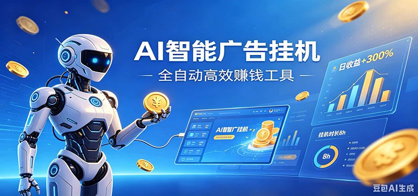 AI智能广告挂机，小白轻松上手，在家自动赚收益-知识星球