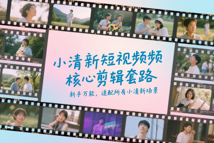 小清新短视频核心剪辑套路，新手万能，适配所有小清新场景-知识星球