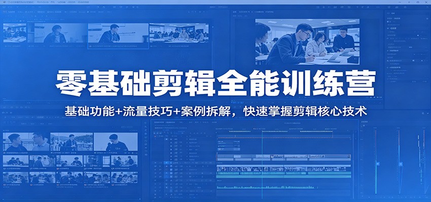 零基础剪辑全能训练营：基础功能+流量技巧+案例拆解，快速掌握剪辑核心技术-知识星球