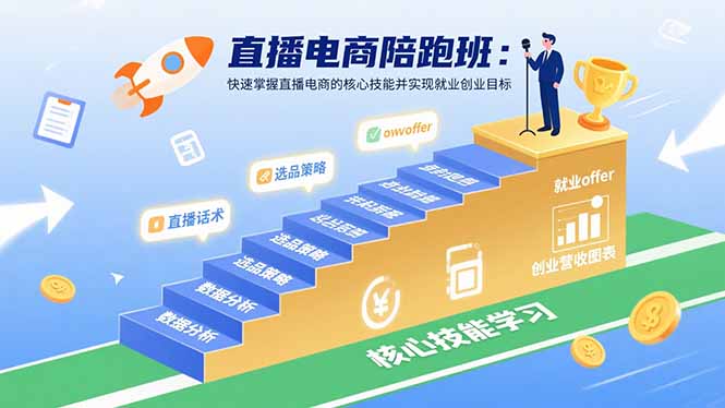 直播电商陪跑班：快速掌握直播电商的核心技能并实现就业/创业目标-知识星球