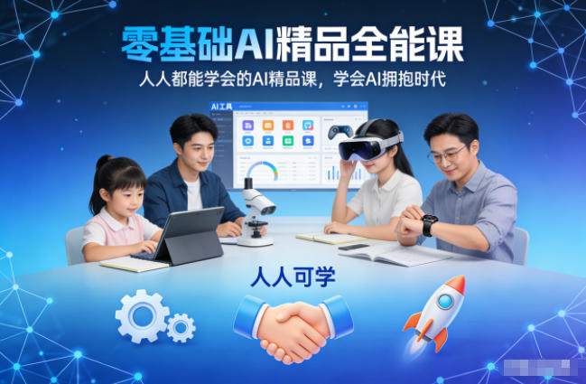 零基础AI精品全能课,人人都能学会的AI精品课,学会AI拥抱时代-知识星球