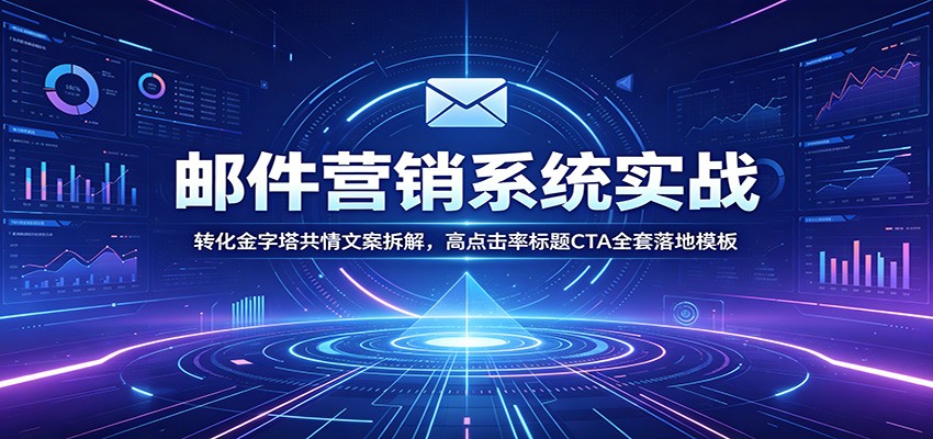 邮件营销系统实战：转化金字塔共情文案拆解，高点击率标题CTA全套落地模板-知识星球