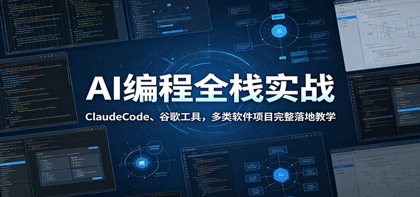 AI编程全栈实战:ClaudeCode、谷歌工具,多类软件项目完整落地教学-知识星球
