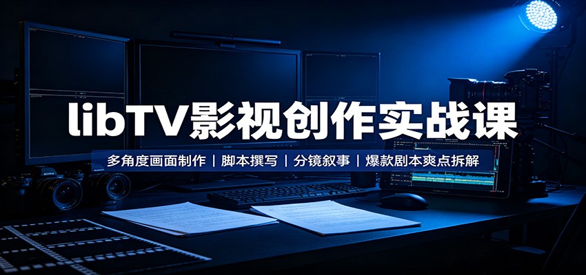 libTV影视创作实战课：多角度画面制作，脚本撰写，分镜叙事，爆款剧本爽点拆解-知识星球