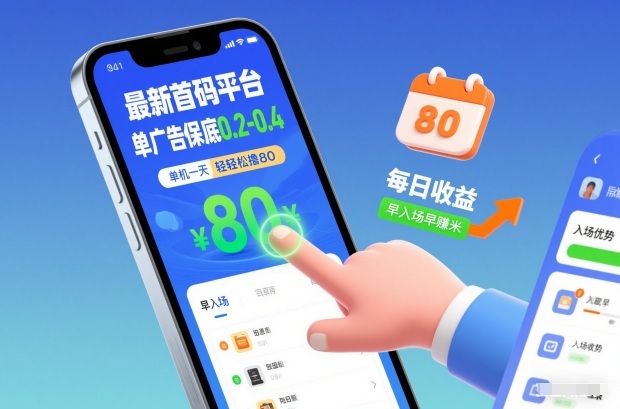 最新首码平台，单广告保底0.2-0.4，单机一天轻松撸80，早入场早賺米【揭秘】-知识星球