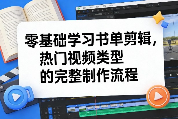 零基础学习书单剪辑，热门视频类型的完整制作流程(更新2026)-知识星球