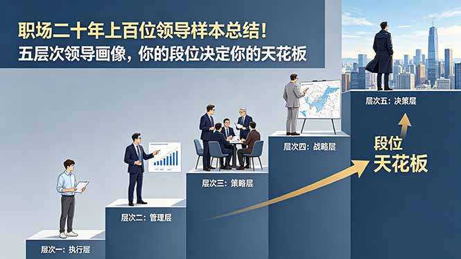 付费文章：职场二十年上百位领导样本总结！五层次领导画像，你的段位决定你的天花板-知识星球