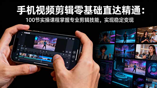 手机视频剪辑零基础直达精通：100节实操课程掌握专业剪辑技能，实现稳...-知识星球