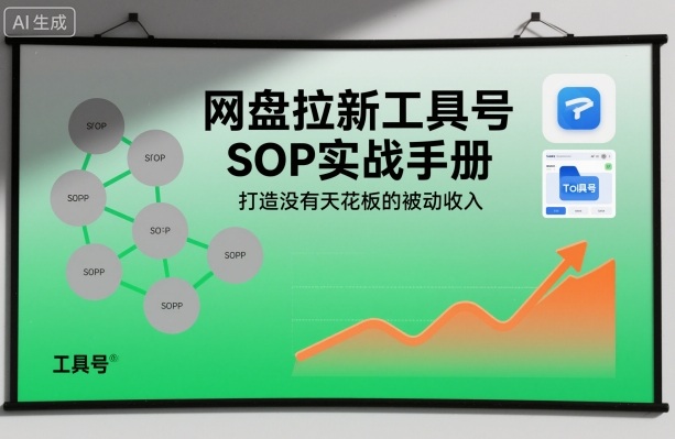 网盘拉新工具号SOP实战手册，打造没有天花板的被动收入-知识星球
