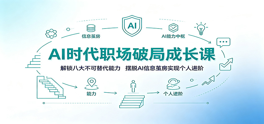 AI时代职场破局成长课：解锁八大不可替代能力，摆脱AI信息茧房实现个人进阶-知识星球
