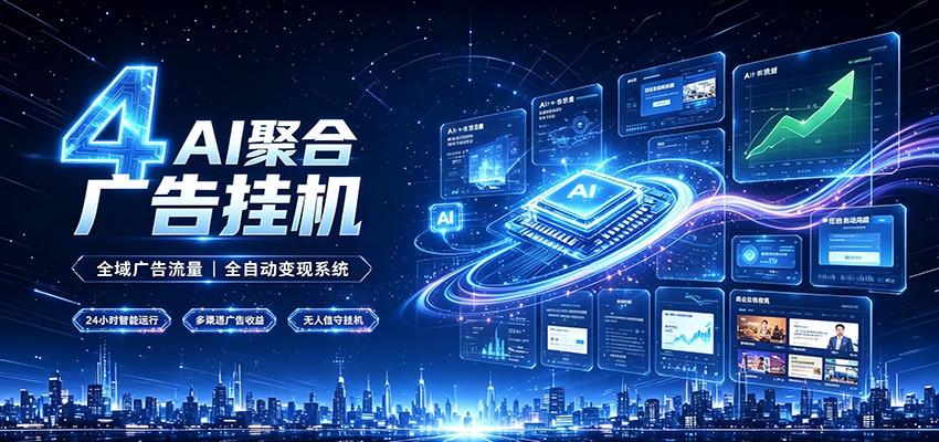 全域广告流量聚合，AI无人挂机稳赚佣金，打造长期稳定被动收入副业-知识星球