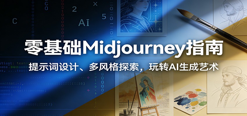 零基础Midjourney指南：提示词设计、多风格探索，玩转AI生成艺术-知识星球