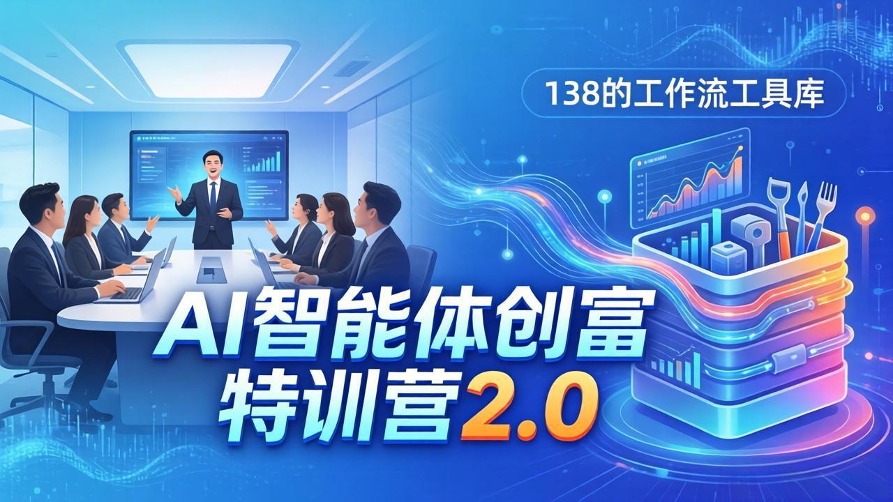 AI智能体创富训练营2.0：3天闭门直播+视频课+工具库，从0到1搭建智能体附138个工作流-知识星球
