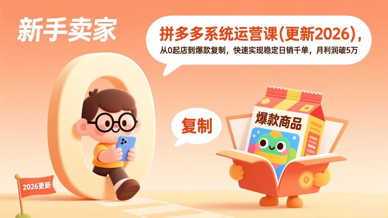 拼多多系统运营课(更新2026-知识星球