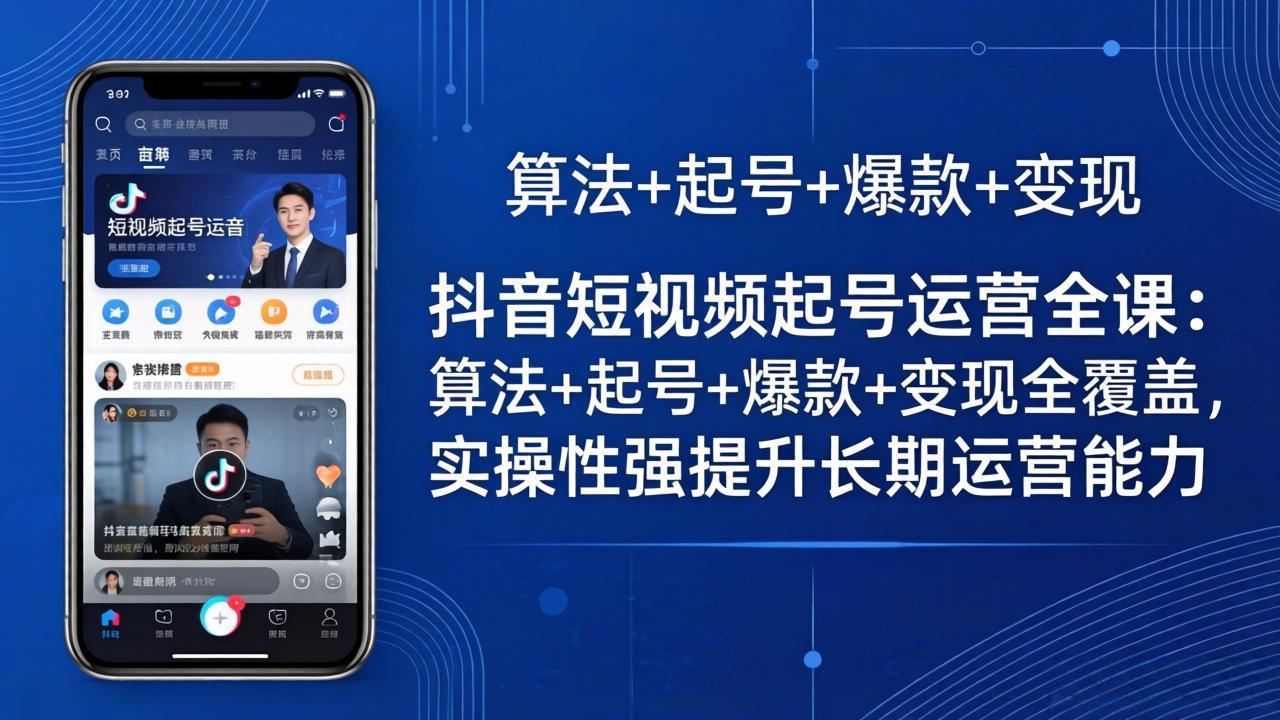 抖音短视频起号运营全课：算法+起号+爆款+变现全覆盖，实操性强提升长期运营能力-知识星球