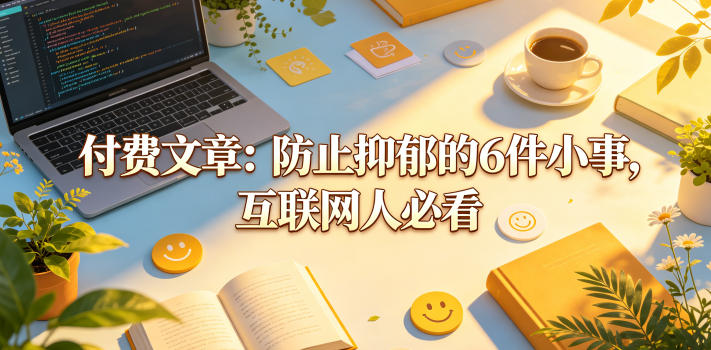 付费文章：防止抑郁的6件小事，互联网人必看！-知识星球