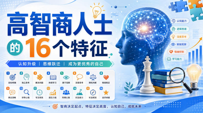 付费文章：高智商人士的16个特征-知识星球