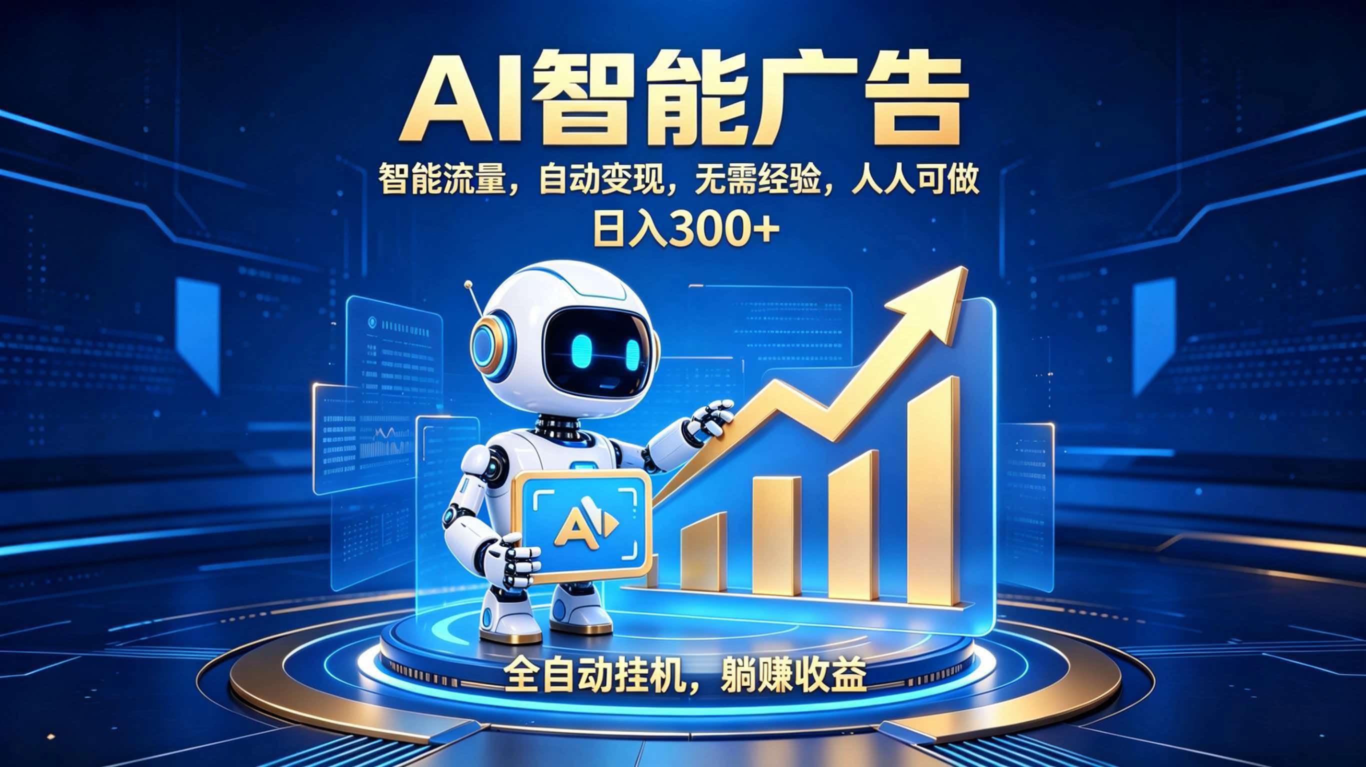 轻资产新赛道，全自动AI广告，打造持续收益-知识星球