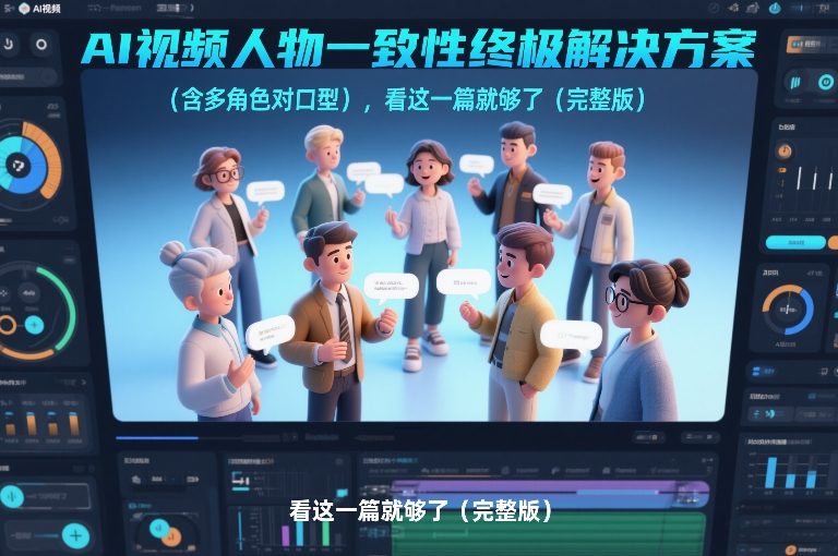 AI视频人物一致性终极解决方案(含多角色对口型),看这一篇就够了(完整版)-知识星球