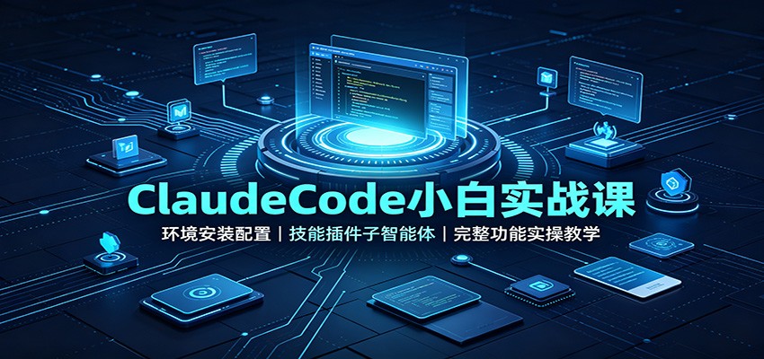 ClaudeCode小白实战课：环境安装配置，技能插件子智能体，完整功能实操教学-知识星球
