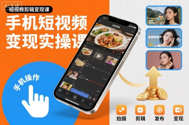 手机短视频变现实操课，短视频剪辑变现课-知识星球