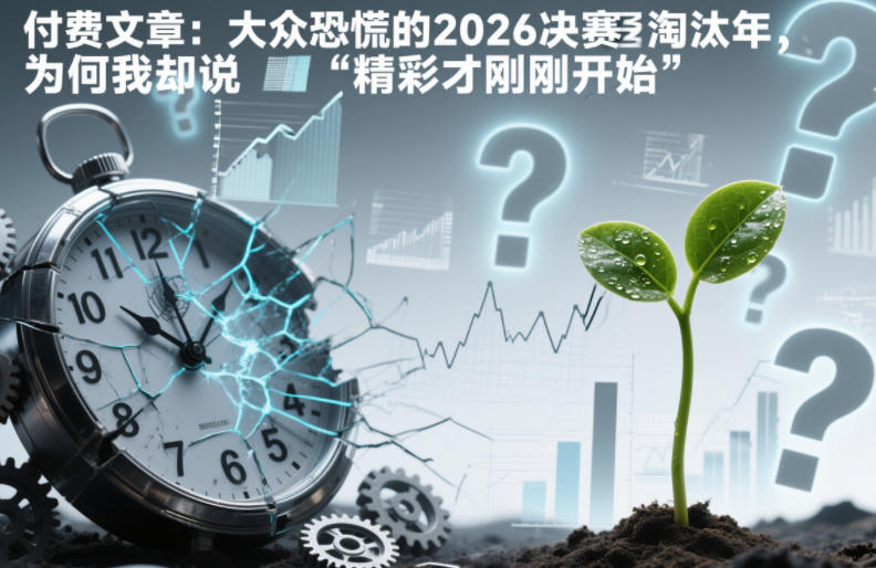 付费文章：大众恐慌的2026决赛淘汰年，为何我却说“精彩才刚刚开始”？-知识星球