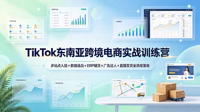 TikTok东南亚跨境电商实战训练营：多站点入驻+数据选品+ERP铺货+广告达人+直播发货全流程落地-知识星球