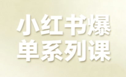 小红书爆单系列课，聚焦小红书电商全链路增长(更新)-知识星球
