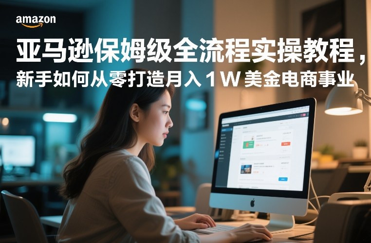 亚马逊保姆级全流程实操教程，新手如何从零打造月入1W美金电商事业-知识星球