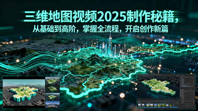 三维地图视频2025制作秘籍,从基础到高阶,掌握全流程,开启创作新篇-知识星球