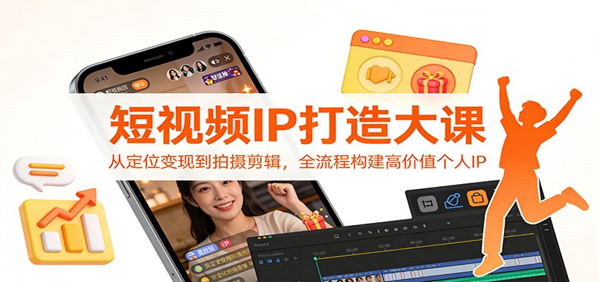 短视频IP打造大课：从定位变现到拍摄剪辑，全流程构建高价值个人IP-知识星球