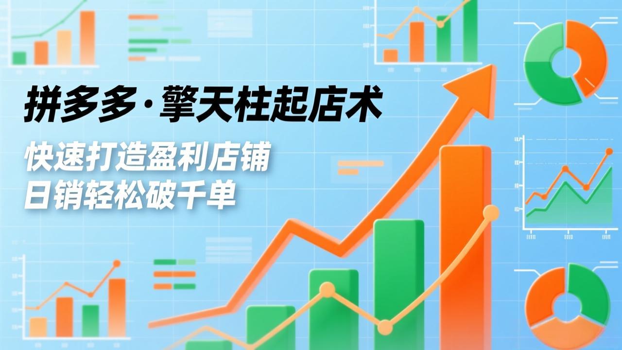 拼多多·擎天柱起店术，爆流布局、利润起飞、不断流，快速打造盈利店铺，日销轻松破千单-知识星球