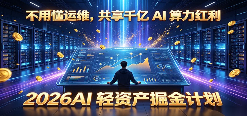 不用懂运维，共享千亿 AI 算力红利，2026AI 轻资产掘金计划-知识星球