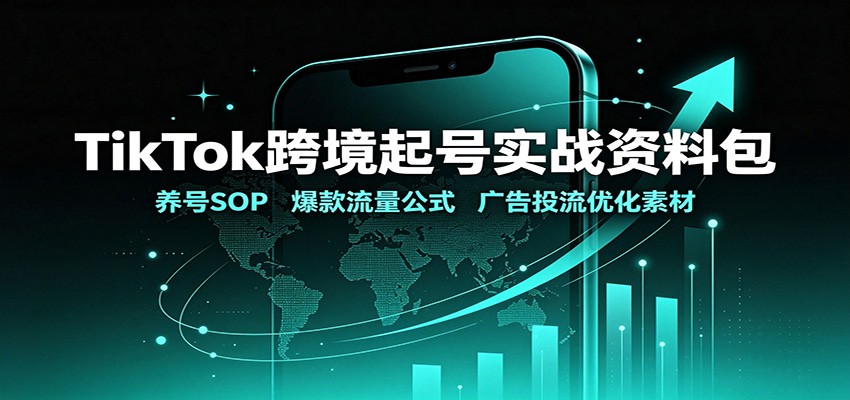 TikTok跨境起号实战资料包：养号SOP，爆款流量公式，广告投流优化素材-知识星球