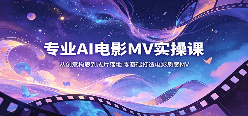 专业AI电影MV实操课：从创意构思到成片落地，零基础打造电影质感MV-知识星球