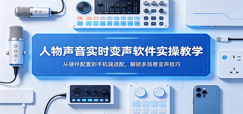 人物声音实时变声软件实操教学：从硬件配置到手机端适配，解锁多场景变声技巧-知识星球