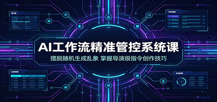 AI工作流精准管控系统课：摆脱随机生成乱象，掌握导演级指令创作技巧-知识星球