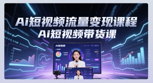 Ai短视频流量变现课程，Ai短视频带货课-知识星球