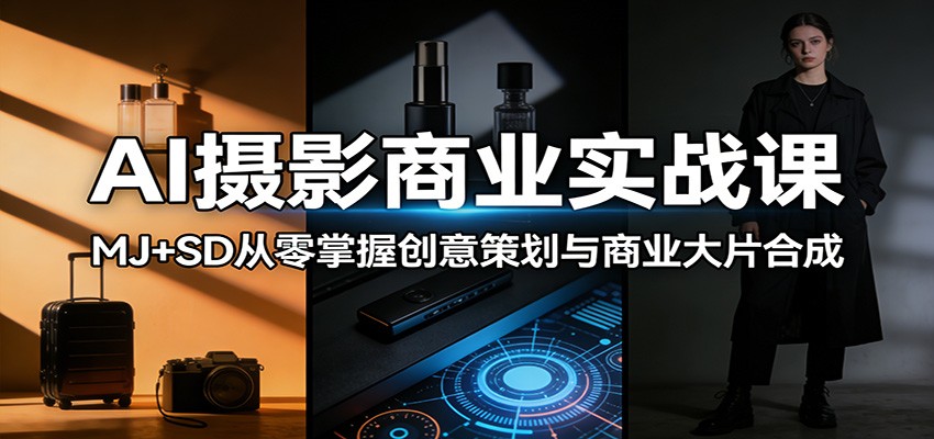 AI摄影商业实战课：MJ+SD从零掌握创意策划与商业大片合成-知识星球