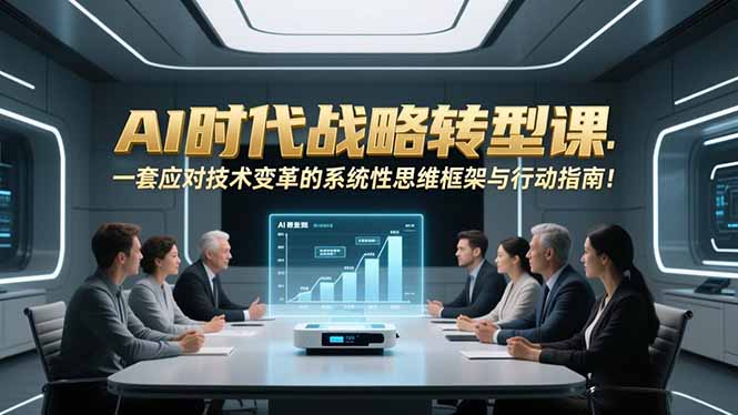 AI时代战略转型课:一套应对技术变革的系统性思维框架与行动指南!-知识星球