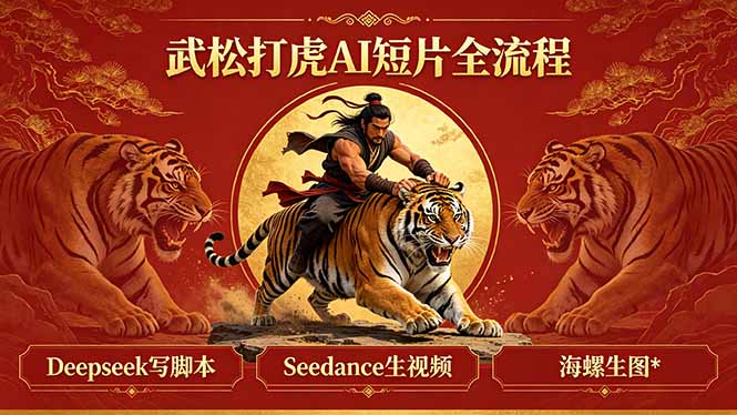 武松打虎AI短片全流程：Deepseek写脚本+Seedance生视频+海螺生图-知识星球