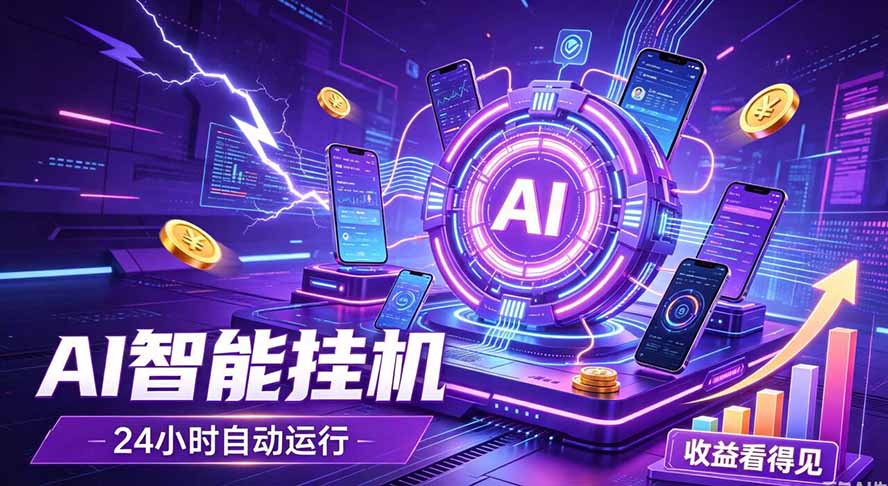 AI智能广告挂机，躺赚新模式 设备托管运行，解放双手持续变现-知识星球