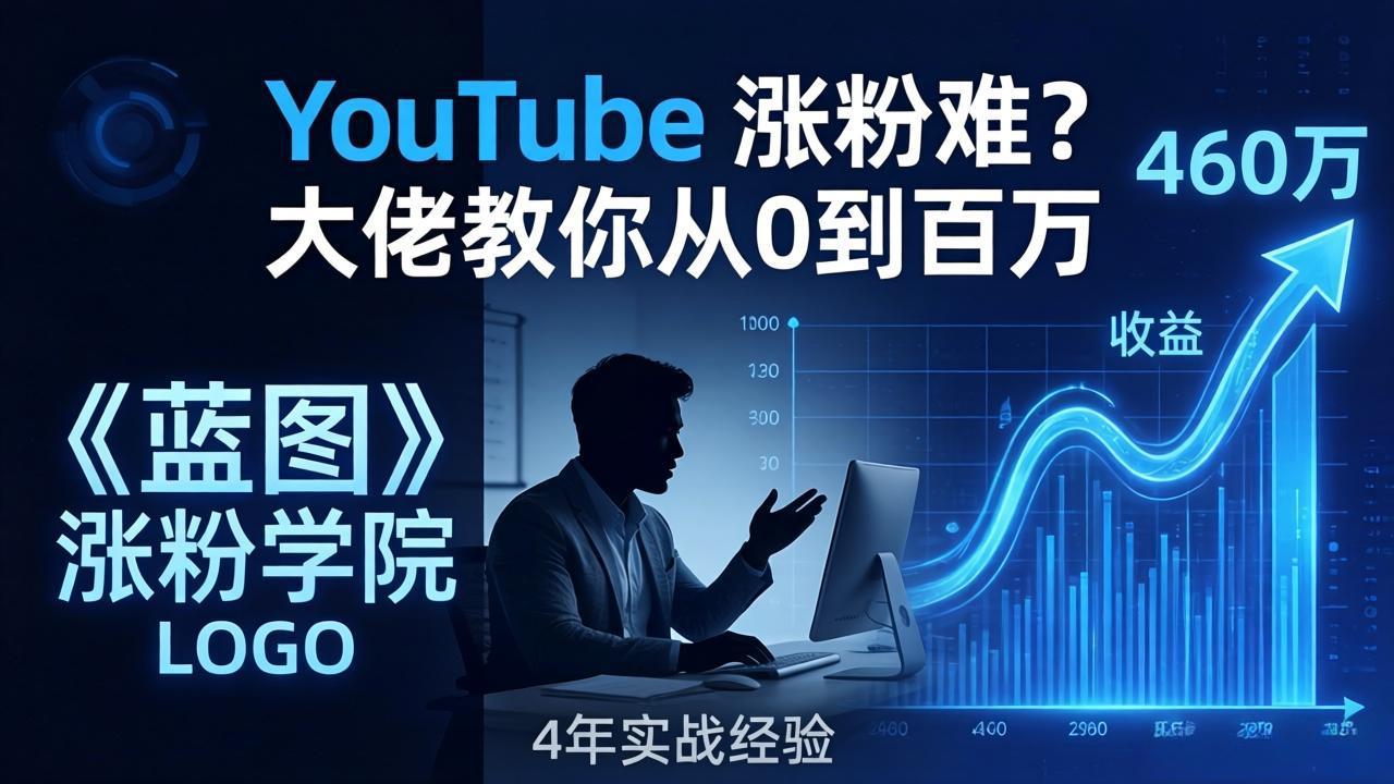 YouTube 涨粉难？《蓝图涨粉学院》：4 年赚 460 万的大佬教策略，从0到百万有路径！-知识星球